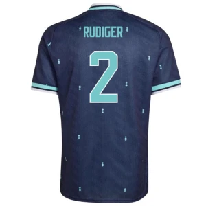 Maglia Calcio Germania Antonio Rudiger #2 Mondiali 2026 Trasferta Uomo