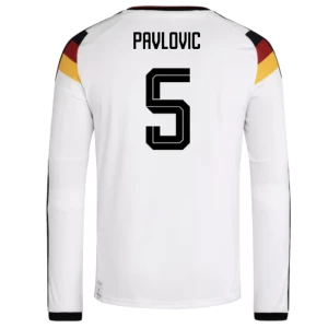 Maglia Calcio Germania Pavlovic #5 Mondiali 2026 Prima Uomo Manica Lunga