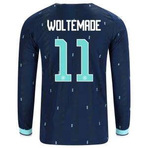 Maglia Calcio Germania Woltemade #11 Mondiali 2026 Trasferta Uomo Manica Lunga