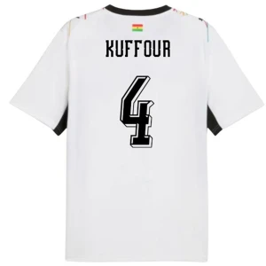 Maglia Calcio Ghana Kuffour #4 Mondiali 2026 Prima Uomo