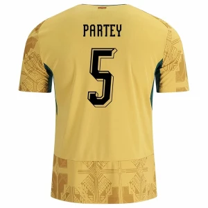 Maglia Calcio Ghana Partey #5 Mondiali 2026 Trasferta Uomo