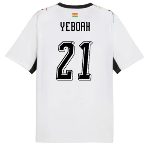 Maglia Calcio Ghana Yeboah #21 Mondiali 2026 Prima Uomo