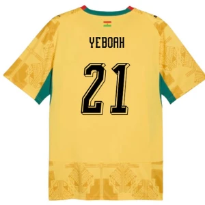 Maglia Calcio Ghana Yeboah #21 Mondiali 2026 Trasferta Uomo