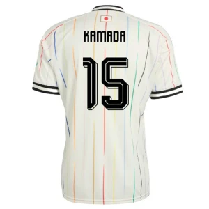 Maglia Calcio Giappone Kamada #15 Mondiali 2026 Trasferta Uomo