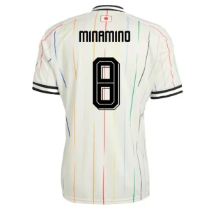 Maglia Calcio Giappone Minamino #8 Mondiali 2026 Trasferta Uomo