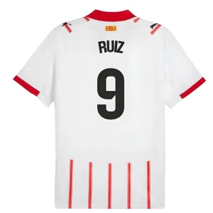 Maglia Calcio Girona FC Ruiz #9 2025-26 Prima Uomo