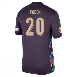 Maglia Calcio Inghilterra Phil Foden #20 Europei 2024 Trasferta Uomo