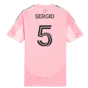 Maglia Calcio Inter Miami CF Sergio #5 2025-26 Prima Uomo