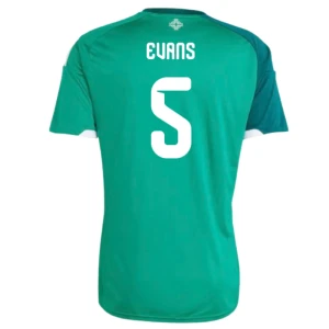 Maglia Calcio Irlanda del Nord Evans #5 2026 Prima Uomo