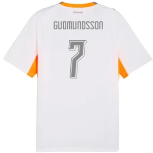 Maglia Calcio Islanda 2026 Gudmundsson #7 Trasferta Uomo