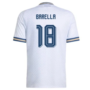 Maglia Calcio Italia 2026 Nicolò Barella #18 Trasferta Uomo