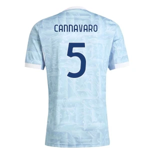 Maglia Calcio Juventus FC 2025-26 Cannavaro #5 Trasferta Uomo