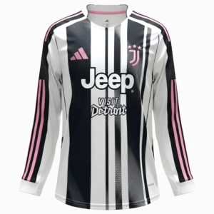 Maglia Calcio Juventus FC 2025-26 Prima Uomo Manica Lunga