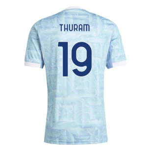 Maglia Calcio Juventus FC 2025-26 Thuram #19 Trasferta Uomo