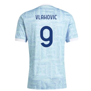 Maglia Calcio Juventus FC 2025-26 Vlahovic #9 Trasferta Uomo