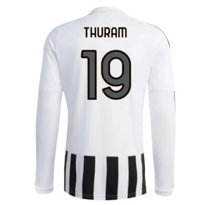 Maglia Calcio Juventus FC Thuram #19 2026-27 Prima Uomo Manica Lunga