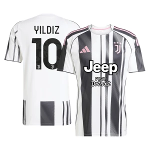 Maglia Calcio Juventus FC Yildiz #10 2025-26 Sponsor Prima Uomo