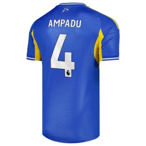 Maglia Calcio Leeds United 2025-26 Ampadu #4 Trasferta Uomo