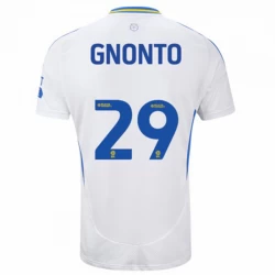 Maglia Calcio Leeds United Gnonto #29 2024-25 Prima Uomo