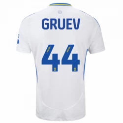 Maglia Calcio Leeds United Gruev #44 2024-25 Prima Uomo