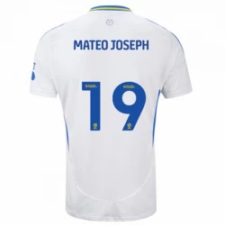 Maglia Calcio Leeds United Mateo Joseph #19 2024-25 Prima Uomo