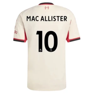 Maglia Calcio Liverpool FC 2025-26 Alexis Mac Allister #10 Trasferta Uomo