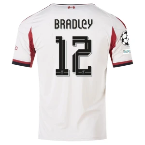 Maglia Calcio Liverpool FC 2025-26 Champions League Bradley #12 Trasferta Uomo