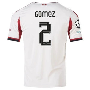 Maglia Calcio Liverpool FC 2025-26 Champions League Gomez #2 Trasferta Uomo