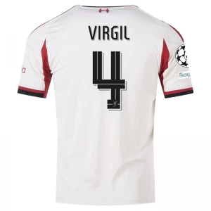 Maglia Calcio Liverpool FC 2025-26 Champions League Virgil van Dijk #4 Trasferta Uomo