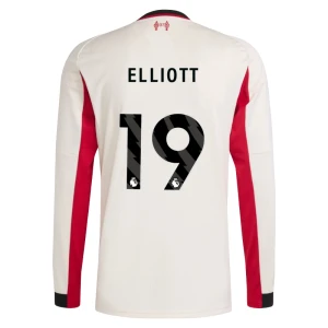 Maglia Calcio Liverpool FC 2025-26 Elliott #19 Trasferta Uomo Manica Lunga