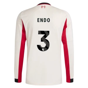 Maglia Calcio Liverpool FC 2025-26 Endo #3 Trasferta Uomo Manica Lunga