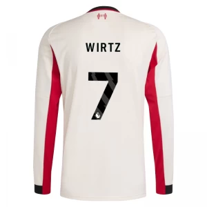 Maglia Calcio Liverpool FC 2025-26 Florian Wirtz #7 Trasferta Uomo Manica Lunga