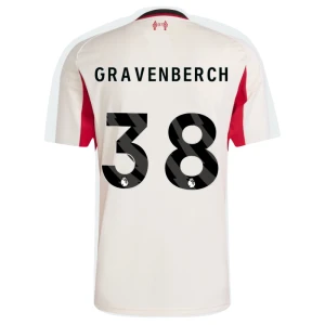 Maglia Calcio Liverpool FC 2025-26 Gravenberch #38 Trasferta Uomo