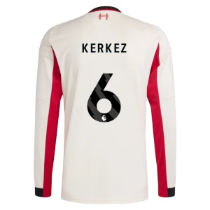 Maglia Calcio Liverpool FC 2025-26 Kerkez #6 Trasferta Uomo Manica Lunga