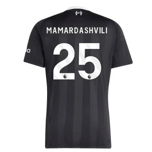 Maglia Calcio Liverpool FC 2025-26 Mamardashvili #25 Portiere Trasferta Uomo