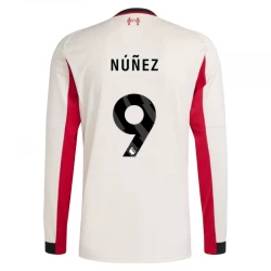 Maglia Calcio Liverpool FC 2025-26 Nunez #9 Trasferta Uomo Manica Lunga