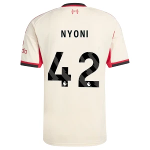 Maglia Calcio Liverpool FC 2025-26 Nyoni #42 Trasferta Uomo