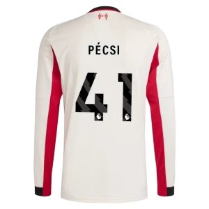 Maglia Calcio Liverpool FC 2025-26 Pecsi #41 Trasferta Uomo Manica Lunga