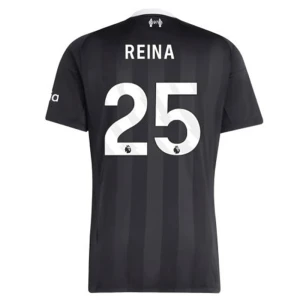 Maglia Calcio Liverpool FC 2025-26 Reine #25 Portiere Trasferta Uomo