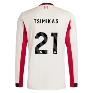 Maglia Calcio Liverpool FC 2025-26 Tsimikas #21 Trasferta Uomo Manica Lunga