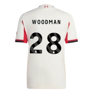 Maglia Calcio Liverpool FC 2025-26 Woodman #28 Trasferta Uomo