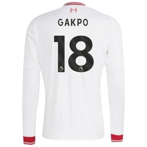 Maglia Calcio Liverpool FC 2026-27 Cody Gakpo #18 Trasferta Uomo Manica Lunga