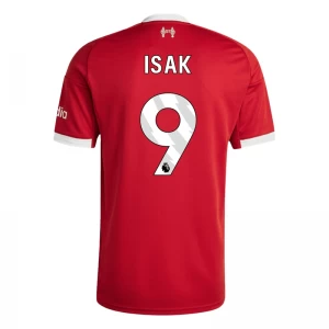 Maglia Calcio Liverpool FC Alexander Isak #9 2025-26 Prima Uomo