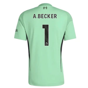 Maglia Calcio Liverpool FC Alisson Becker #1 2025-26 Portiere Prima Uomo