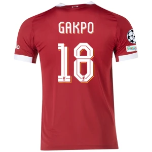 Maglia Calcio Liverpool FC Cody Gakpo #18 2025-26 Champions League Prima Uomo