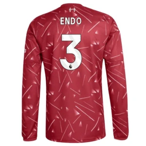 Maglia Calcio Liverpool FC Endo #3 2026-27 Prima Uomo Manica Lunga