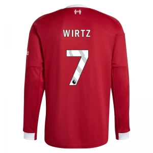Maglia Calcio Liverpool FC Florian Wirtz #7 2025-26 Prima Uomo Manica Lunga