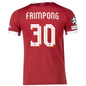Maglia Calcio Liverpool FC Frimpong #30 2025-26 Champions League Prima Uomo