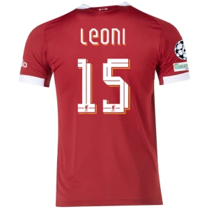 Maglia Calcio Liverpool FC Leoni #15 2025-26 Champions League Prima Uomo
