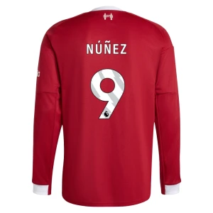 Maglia Calcio Liverpool FC Nunez #9 2025-26 Prima Uomo Manica Lunga